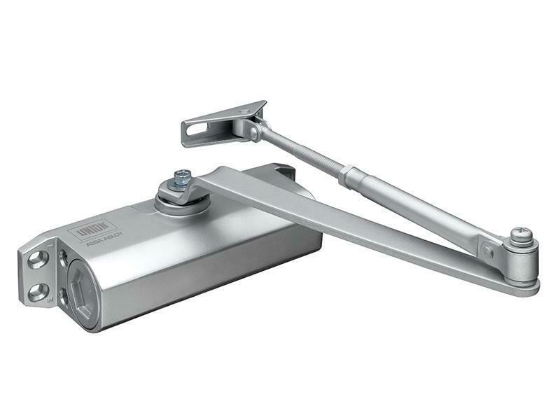 Union Ce3F Fixed Size 3 Rack & Pinion Door Closer Silver UNNJCE3F