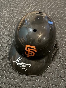 Kevin Mitchell Signed Giants Replica Souvenir Batting Helmet - (SCHWARTZ COA)