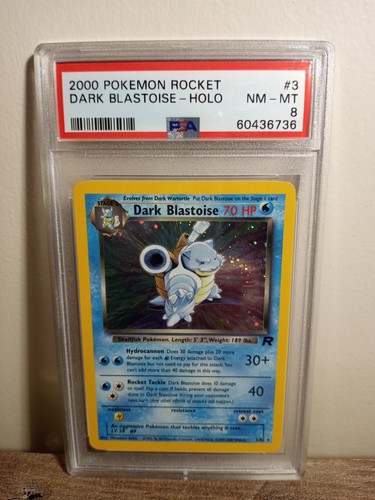 Dark Blastoise (Unlimited) graded PSA 8 for sale on eBay