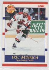 1990-91 Score Prospect Bilingual Eric Weinrich #389 1h9