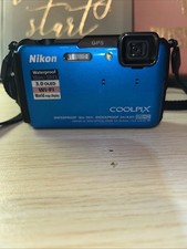 Nikon Coolpix AW110 Digital Camera 16MP, Wi-Fi, Waterproof, Blue- Parts/Repair