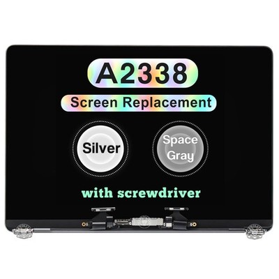 13'' for MacBook Pro M2 Retina A2338 2020 LCD Screen Replacement Assembly Silver