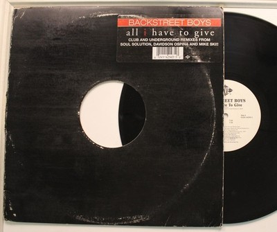 Backstreet Boys 12  All I Have To Give On Jive - Vg+ To Vg++