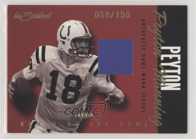 2004 Fleer inScribed Names of the Game Gold Jerseys /150 Peyton Manning HOF h8k