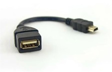 Mini USB Male to USB 2.0 Female Host OTG Adapter Cable
