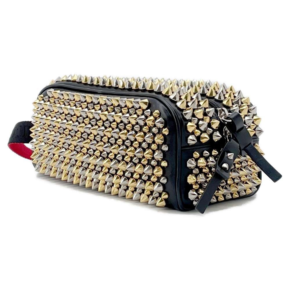 Christian Louboutin Blaster Black Clutch Bag Stud Spike | eBay