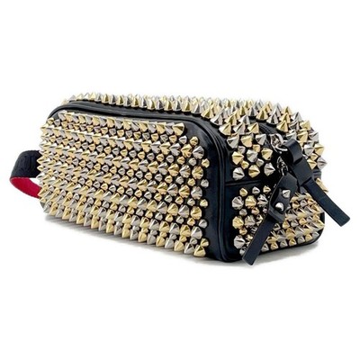 Christian Louboutin Blaster Black Clutch Bag Stud Spike | eBay