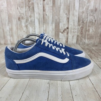 Vans Old Skool Suede Sneakers Blue Mens Shoes Size 8.5 Classic Casual