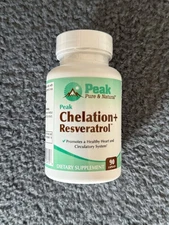Wow😨😱 1 Peak Pure & Natural Peak Chelation + Resveratrol 90 Exp/05-27