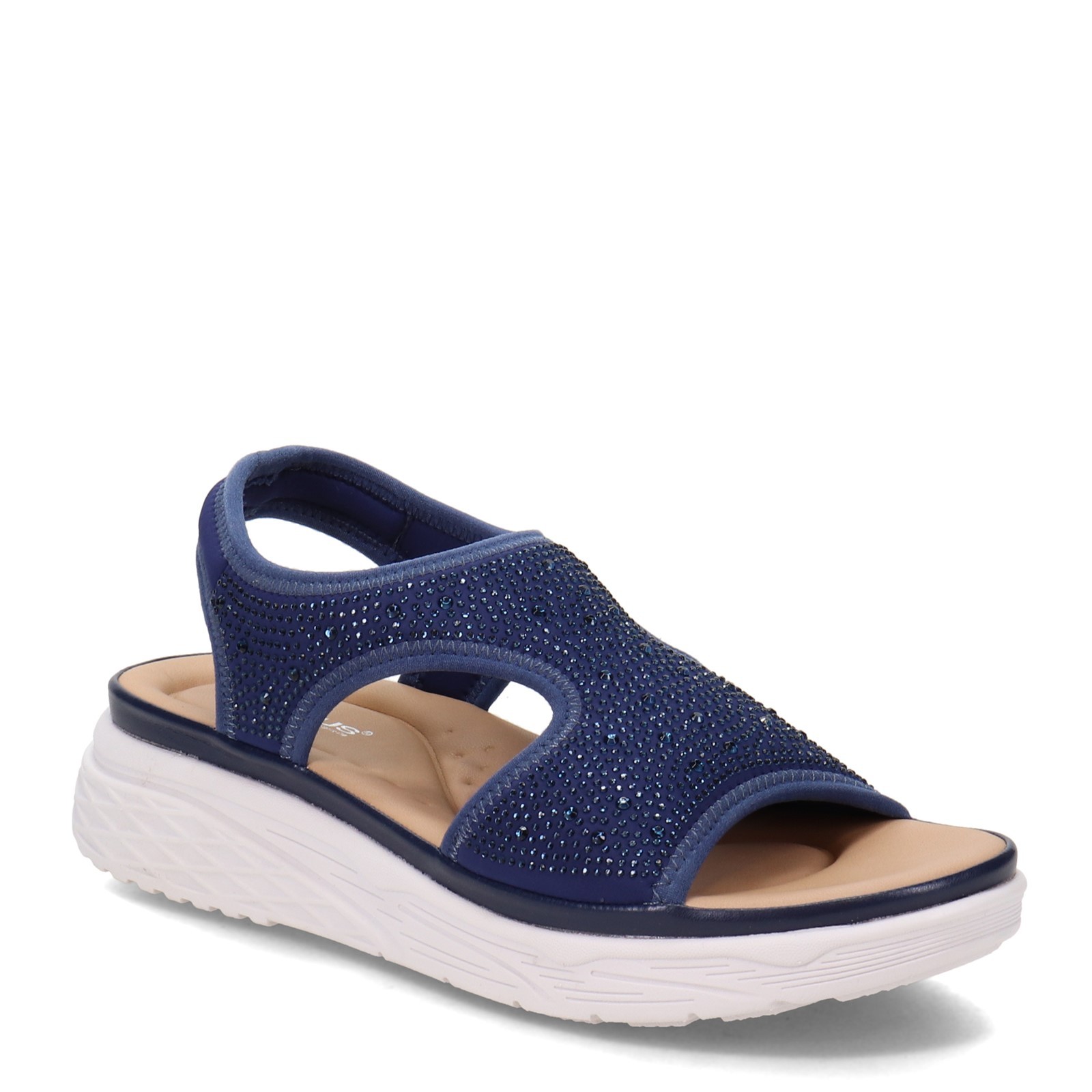 Женские эластичные сандалии Mallo MALLO-N темно-синего цвета ИЗ СИНТЕТИКИ 14090₽