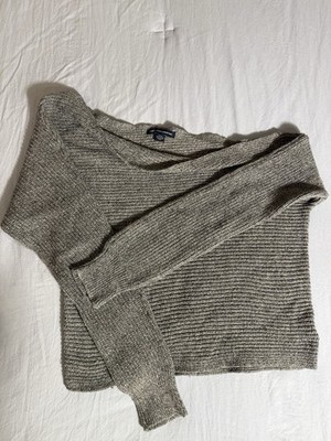 American Eagle Off Shoulder Sweater Pullover Size S Winter Fall Minimalist