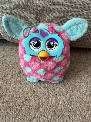 Furby Boom rosa Mix gepunktet Hasbro Famosa Play by Play Stofftier Plüschtier 7 Zoll