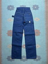 Vintage 1970s Dee Cee carpenter jeans NOS DEADSTOCK raw denim workwear 24x34