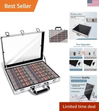 Card Show Display Case Large Aluminum 34"X22" Lockable Trading Card Display