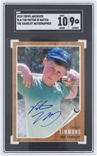 Victor DiMattia Sandlot Signed 2018 Topps Archives Timmy #SLA-TIM SGC 9/10 Card