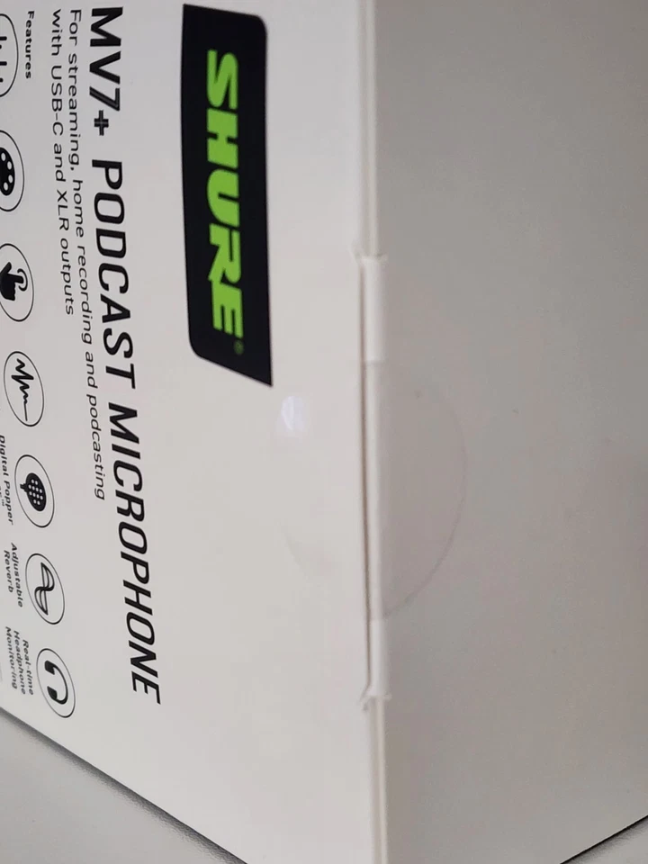 BRAND NEW & SEALED - Shure MV7+ Podcast Microphone - Black - Image 3 of 4