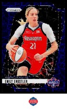2024 Panini Prizm WNBA #67 Emily Engstler Blue Velocity Prizms