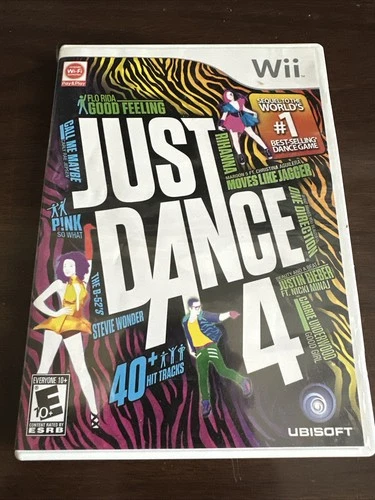 Nintendo Wii Just Dance 4 Video Games With Manual Complete