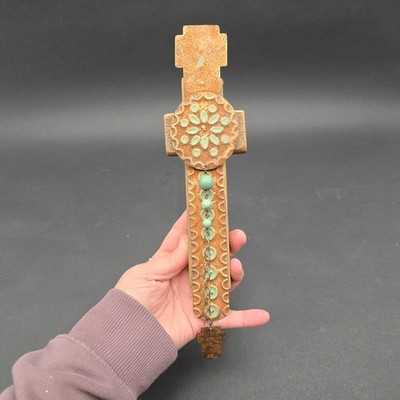 Lorenz Wallace Milagros Miracles Barnwood Metal Cross Teresa del Rito Signed