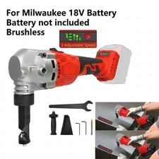 Brushless Cordless Metal Nibbler 30000RPM Cutter For Milwaukee M18 18V Battery