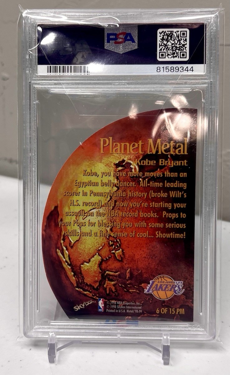 その他 NBA Kobe Bryant Planet l 1998-99 Metal Universe - Planet Metal Kobe Bryant #6 PM for