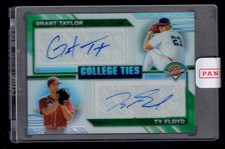 2024 Panini Prospect Edition Grant Taylor Ty Floyd Dual Autograph Auto 15/25