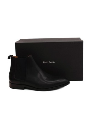 Paul Smith Herren Stiefel UK 6,5 Schwarz 100% Leder Chelsea Neu Mit Etikett