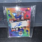 Josh Allen 2024 WILD CARD 5 Card Stacked Deck 1/1 Mirror Auto Rainbow Bills