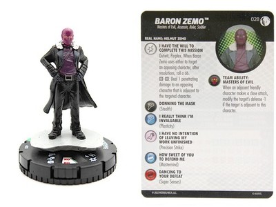 HeroClix - #028 Baron Zemo - Marvel Studios Disney Plus