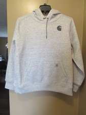 NEW WOMEN'S X-LARGE 16-18 XL CARHARTT RELAXED FIT MIDWEIGHT SLEEVE LOGO HOODIE