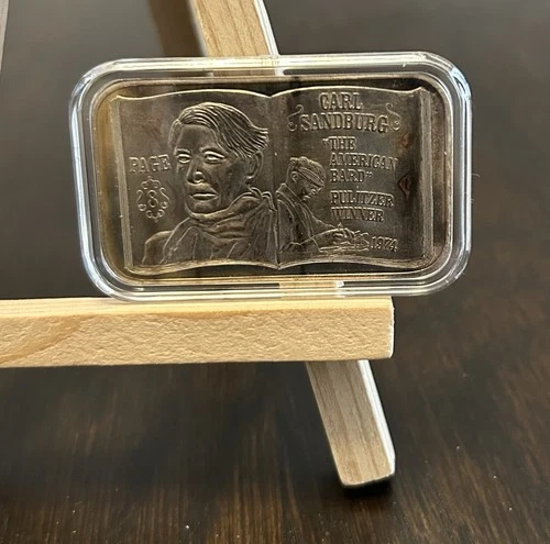 USSC 1 Oz Silver Bar Carl Sandburg