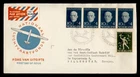 DR WHO 1954 NETHERLANDS FIRST FLIGHT KLM TO CURACAO FDC COMBO SEMI POST M72870