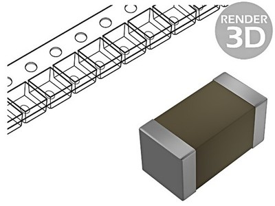 10X CC1206KKX7RCBB102 Kondensator: Keramik MLCC 1nF 1kV X7R ±10% SMD 1206 YAGEO