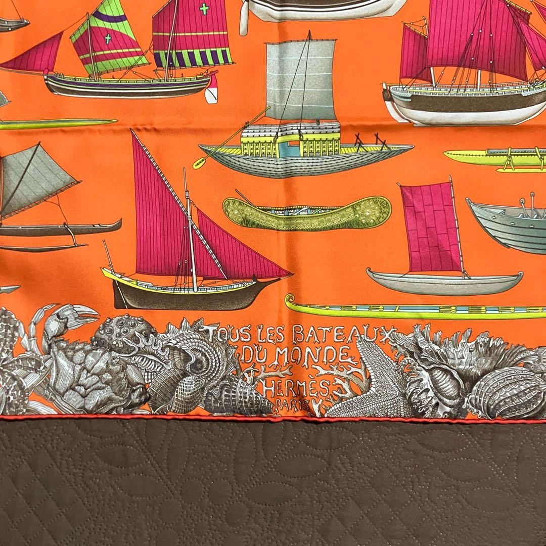 HERMES Carre 90 Tous Les Bateaux du Monde Scarf Women | eBay