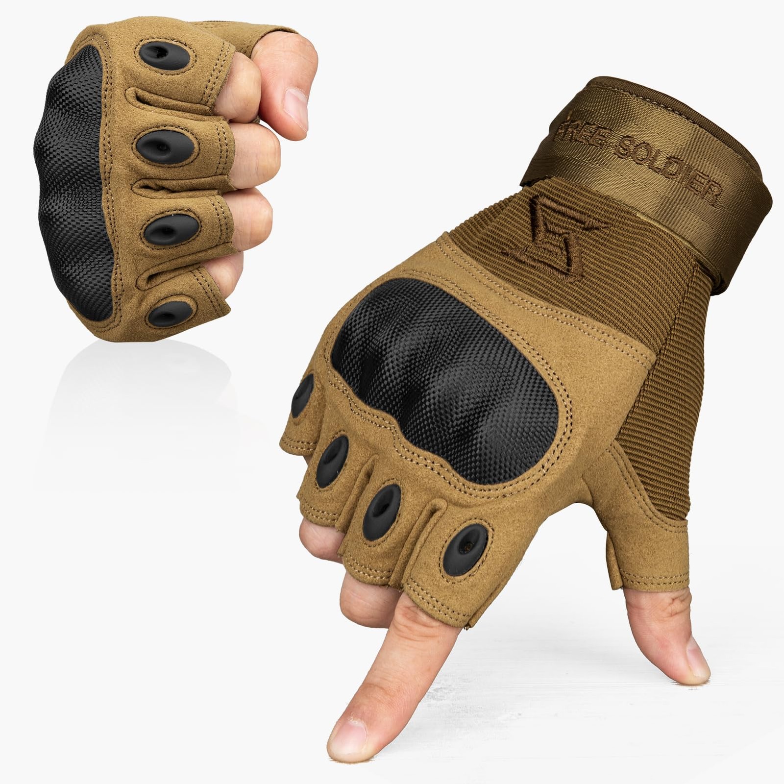 Gants moto anti-choc à jointure dure pour homme adepte de randonnée