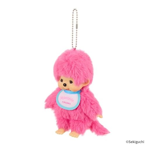 ぬいぐるみ Fashion Charm Monchhichi Sekiguchi Sekiguchi Monchhichi COLORS Black Plush Doll Keychain – Japan