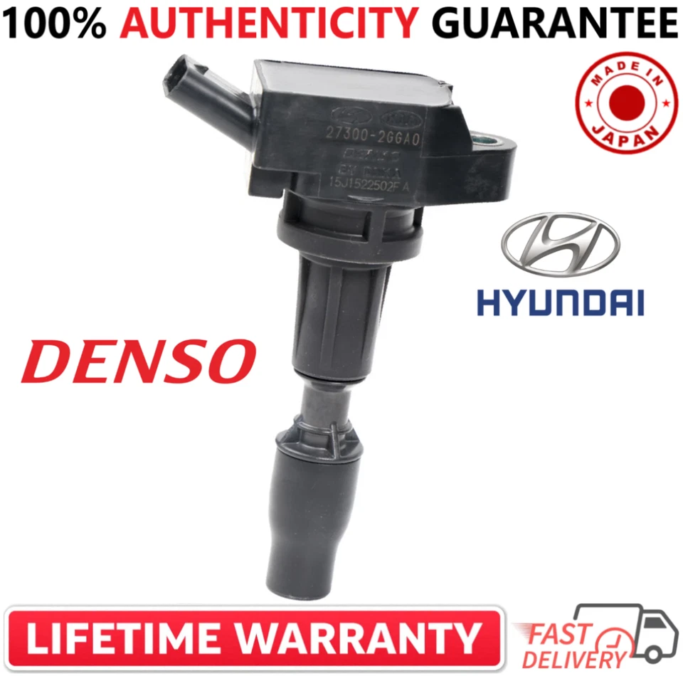 x4 GENUINE DENSO Ignition Coils For 2015-2020 Hyundai Kia Genesis, 27300-2GGA0 - Image 3 of 3