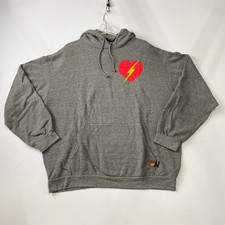 AVIATOR NATION Bolt Heart Pullover Relaxed Hoodie Unisex Size XL