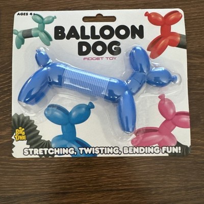 Big Time Toys BALLOON DOG Toy Fidget Stretch Twist & Bend Blue