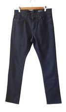 John Varvatos USA Bowery Jeans Men Actual Sz 32x32 Blue Straight Zipper Fly