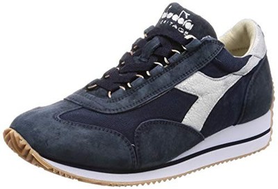 Diadora Heritage Shoes Equipe H Canvas Trainers Leather White/Blue Man