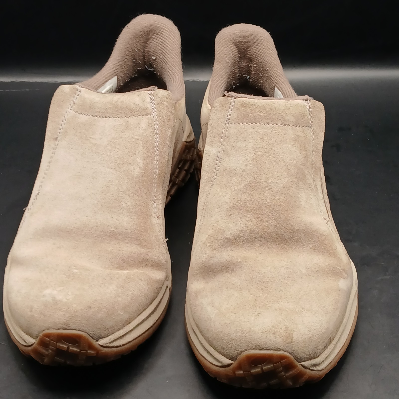 Merrell slip on donna taglia sette colore Tan cuscino d'aria memory foam.