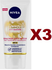 3PCS LEVELA HAND CREAM LUMINOUS 630 ANTI STAIN ADVANCED TREATMENT 50ML