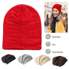 Men Women Hip-Hop Beanie Hat Knit Ski Cap Slouchy Baggy Hats Winter Warm Wool US