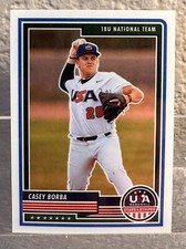 2023 Panini USA Baseball Stars & Stripes - #3 Casey Borba (RC)