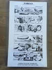 TARZAN NEWSPAPER COMIC PROOF SHEET 11/22/71 - 11/27/71 RUSS MANNING ART