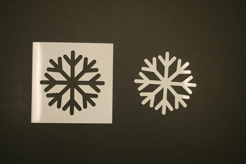 Snowflake Design Reusable Mylar Stencil Template Reusable Wall Art, DIY Crafts, - Picture 2 of 9