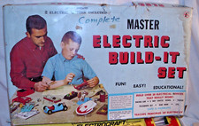 MASTER ELECTRIC BUILD-IT TOY PLAY SET BOXED 1950s