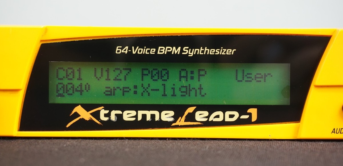 E-MU Xtreme Lead-1 64 Voice BPM Synthesiser Yellow 1U Rack Mount