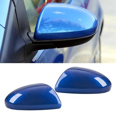 Blue Wing Mirror Cover Caps Fit For Mazda 2 2007-2014